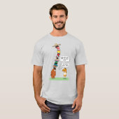 Grappig Beer van vele Petten T-shirt (Voorkant volledig)