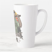 Grappig beer verkleed als houthakker latte mok (Rechts)