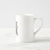 Grappig beer verkleed als houthakker porselein kop (Rechts)