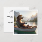 Grappig beer vissen, Pensioenkaart, Verjaardag Kaart (Voorkant / Achterkant)