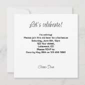 Grappig beer vissen, Pensioenkaart, Verjaardag Kaart (Achterkant)