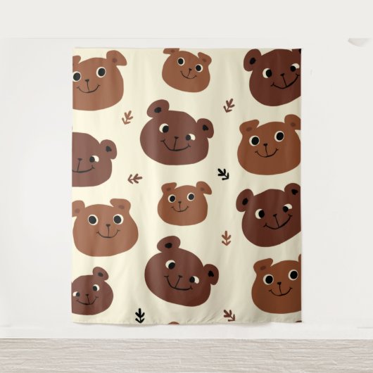 Grappig beer wandkleed (Voorkant)