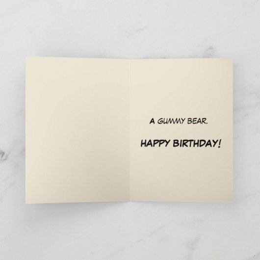 Grappig Beer zonder gebitsverjaardag Kaart (Binnen)