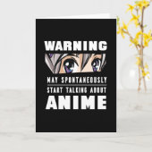 Grappig begin over Anime Gift Kaart (Gele Bloem)