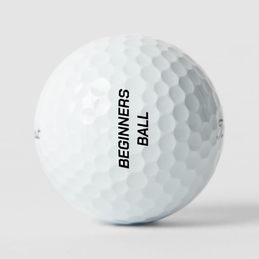Grappig "Beginners Ball" Golfballen (Voorkant)