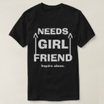 Grappig Behoeften Vriendin Onderzoek Boven T-shirt<br><div class="desc">Soms heb je gewoon een groot teken op je shirt nodig</div>