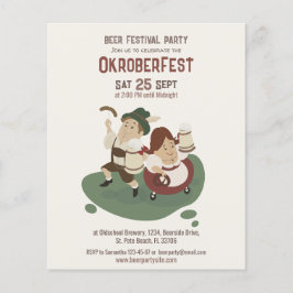 Grappig Beiers echtpaar uitgenodigd voor Oktoberfe Flyer
