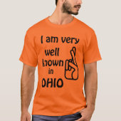 Grappig, bekend in Ohio Raglan T-shirt (Voorkant)