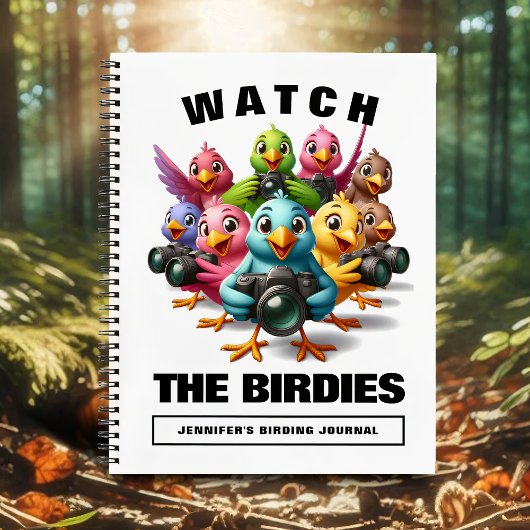 Grappig Bekijk de Birdies Shutterbugs Vogels Notitieboek