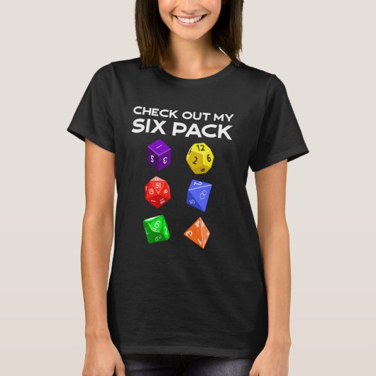 Grappig, bekijk mijn 6-pack-apparaat voor trekkers t-shirt (Voorkant)