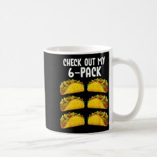 Grappig Bekijk Mijn 6 Pack Taco Gym Fitness Mexica Koffiemok