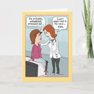 Grappig Beklemtoond uit Moederdag Kaart