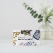 Grappig Belastingaccountant financiële experts gel Visitekaartje (Staand voorkant)