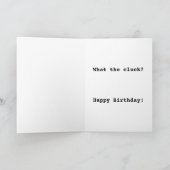 Grappig beledigend grap op kippenverjaardag kaart (Binnen)