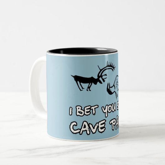 Grappig beledigend tweekleurige koffiemok (Voorkant links)