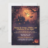 Grappig bellen met alle griezels, beestjes en weze kaart (Voorkant)