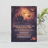 Grappig bellen met alle griezels, beestjes en weze kaart (Staand voorkant)