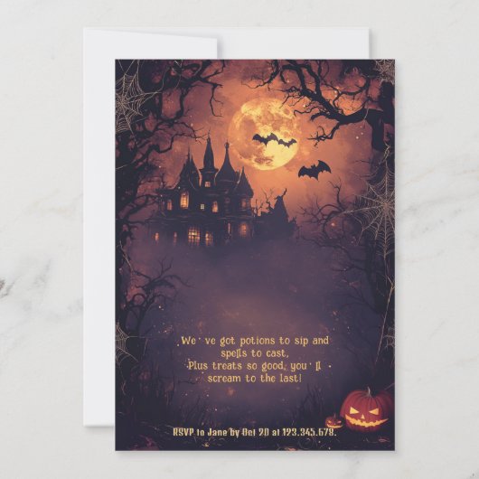 Grappig bellen met alle griezels, beestjes en weze kaart (Achterkant)