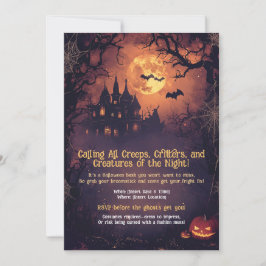 Grappig bellen met alle griezels, beestjes en weze kaart