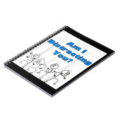 Grappig ben ik afleiden u stick Man ontwerp Notitieboek (Linkerzijde)