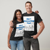 Grappig ben ik afleiden u stick Man ontwerp T-shirt (Unisex)