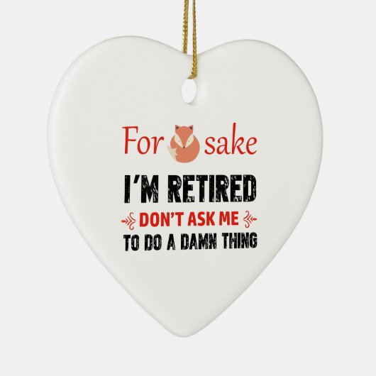 Grappig ben ik teruggetrokken design keramisch ornament (Rechts)