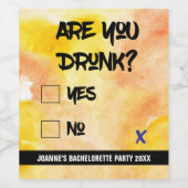 Grappig, ben je Drink? Wijn Etiket (Enkel label)