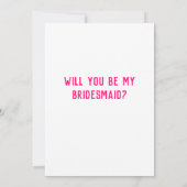 Grappig, ben je mijn Bridesmaid? Ontwerpkaart Kaart (Achterkant)