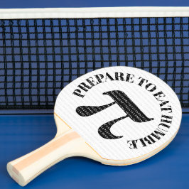 Grappig bereid om een of andere Humble Pi te eten Tafeltennisbatje