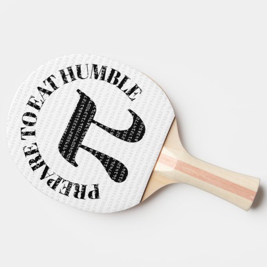 Grappig bereid om een of andere Humble Pi te eten Tafeltennisbatje (Zijkant)