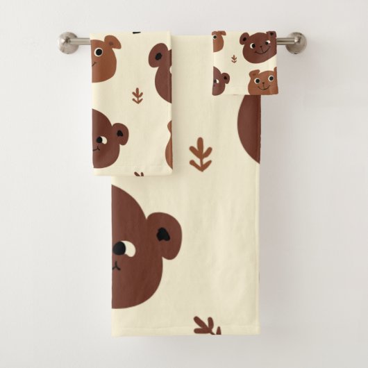 Grappig berengezicht bad handdoek (Insitu)
