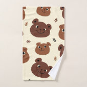 Grappig berengezicht bad handdoek (Handdoek)