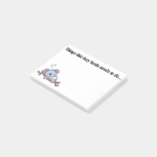 Grappig bericht dat het opmerkt post-it® notes (Schuin)