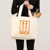 Grappig bericht "Deze weg omhoog" Grote Tote Bag (Voorkant (product))