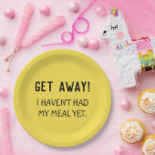 Grappig bericht Geel Get Away Papier Bord (Feest)