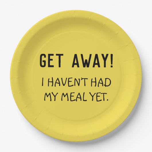 Grappig bericht Geel Get Away Papier Bord (Voorkant)
