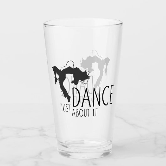 Grappig Bericht - Gewoon Dans Er Maar Op Los 1 Glas (Voorkant)