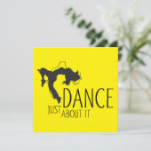 Grappig bericht - gewoon dans over het 1 (Staand voorkant)