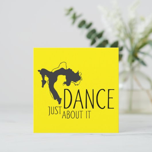 Grappig bericht - gewoon dans over het 1 (Staand voorkant)