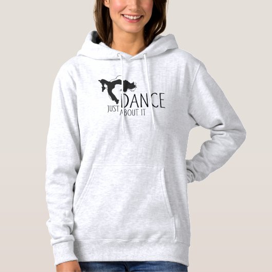 Grappig bericht - gewoon dans over het 1 hoodie (Voorkant)