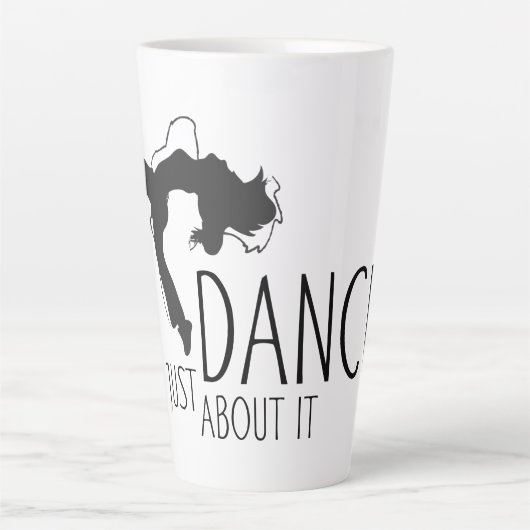 Grappig bericht - gewoon dans over het 1 latte mok (Voorkant)