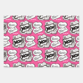 Grappig bericht | Moederdag-inpakpapier Inpakpapier Vel