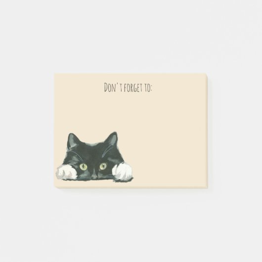 grappig bericht over zwarte kat post-it® notes (Voorkant)