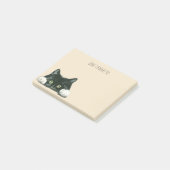 grappig bericht over zwarte kat post-it® notes (Schuin)