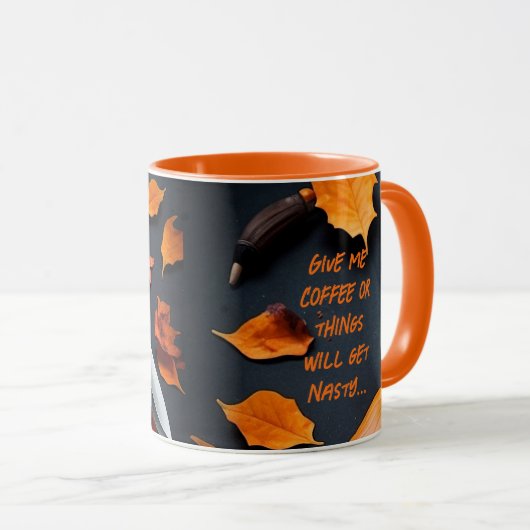 Grappig bericht - Wicked Pumpkin Coffee Mok (Voorkant rechts)