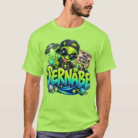 Grappig Bernabe Alien T-Shirt (Voorkant)