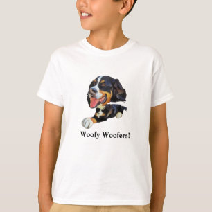 Grappig berner berg hond jongens T-shirt