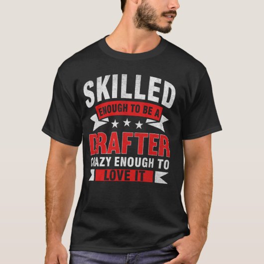 Grappig beroep citaat geschoolde tekenaar t-shirt (Voorkant)