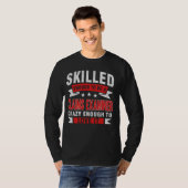 Grappig beroep citaat geschoolde vorderingen exami t-shirt (Voorkant volledig)
