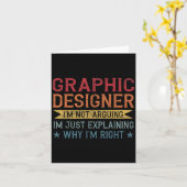 Grappig beroep citaat Grafisch ontwerper Kaart (Gele Bloem)